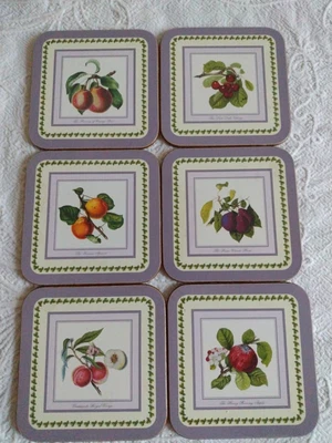 £9.50 • Buy Portmeirion Pomona Coasters From New Zealand - Lovely Colour
