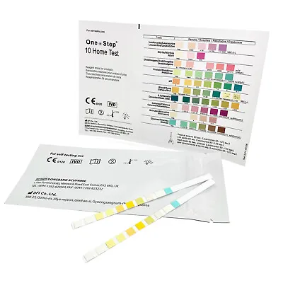 £3.95 • Buy 15 X Urine Test Strips 10 Parameter Urinalysis Testing Kits