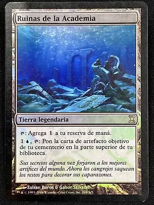 MTG SPANISH FOIL Academy Ruins - DAMAGED - Time Spiral Magic Card 269 • $1.48