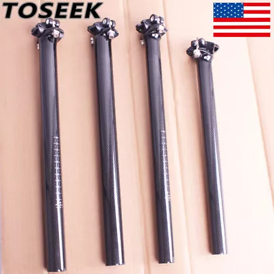 27.2/31.6/30.8mm Seat Post Carbon/Aluminum Mountain Road Bike 350/400mm Seatpost • $26.89