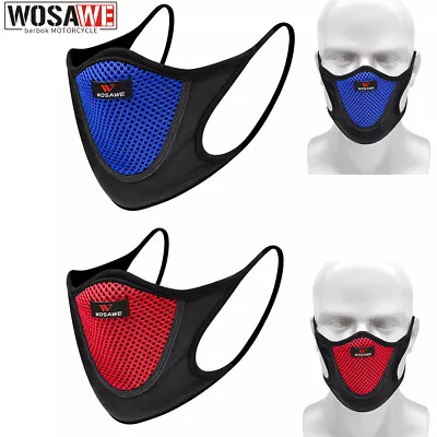 WOSAWE Motorcycle Half Face Cover Dust Shield Cycling Dustproof Scarf Filter • $7.95