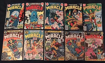 MISTER MIRACLE Lot Of 10 Comics #1 4(KEY) 5 6 8 12 13 14 2324 GD- To VG • $99.98