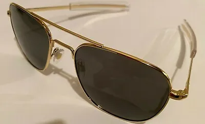 52mm Gold Frames American Optical AO Pilot Sunglasses • $139.99