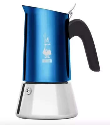 Bialetti Venus Blue Stainless Steel 4 & 6 Cup Stovetop Coffee Maker Percolator • $40.51