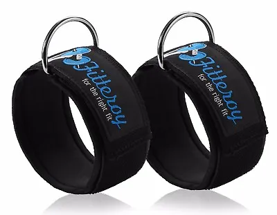 Ankle Straps For Cable Machine And Resistance Exercises (Pair) Tones Glutes Hams • £18.99