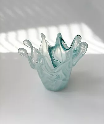 Murano Lavorazione Arte Hand Blown Italian Vase • $75