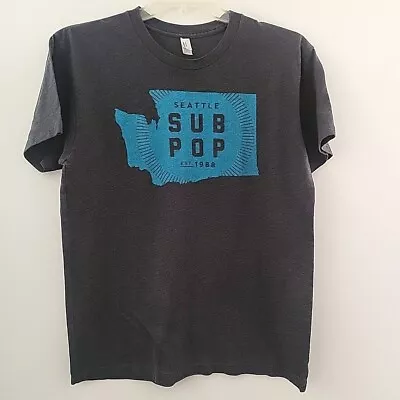 Sub Pop Records T Shirt Vintage Seattle Washington State Logo • $25