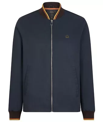 Merc Navy Egerton Zip Bomber Jacket Medium M Mod Retro Coat Mens • £69.99