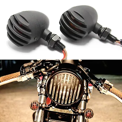 For Harley Davidson Sportster 1200 Motorcycle Grill Bullet Blinker Turn Signals • $17.16