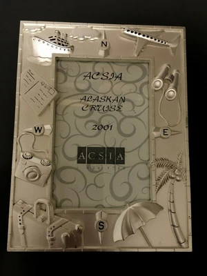 $15 • Buy GODINGER Silver Plated Vacation Cruise 3D Photo Album 100 Photos 4 X6 