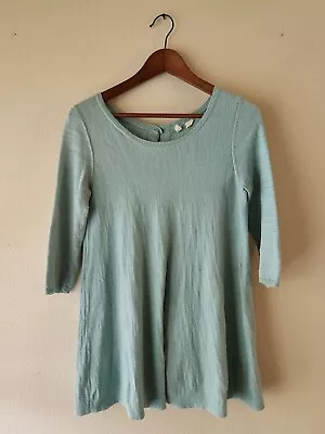 Moth Light Green Gauzy Womens 3/4 Sleeve Sweater XS • $12