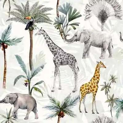Arthouse Jungle Serengeti Animals Print Multicoloured Wallpaper 923709 • £11.09
