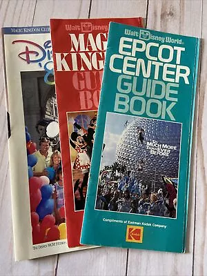 Vintage 1980s Disney World Park Guide Brochure Lot Magic Kingdom • $25
