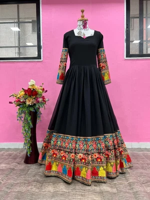 $98.16 • Buy Anarkali Gown Salwar Kameez Pakistani Indian Wedding Party Wear Dress Bollywood
