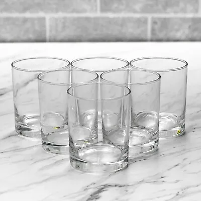 6Pc 245ml Whiskey Tumblers Drinking Cocktail Glasses Gift Boxed Set Present Xmas • £7.29