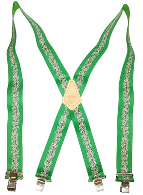 $17.97 • Buy Christmas Candy Cane Suspenders 48  American Made In The Usa Santa Holiday