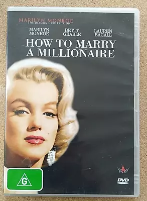 How To Marry A Millionaire  (DVD 1953) Marilyn Monroe   Au  R4 GC • $7