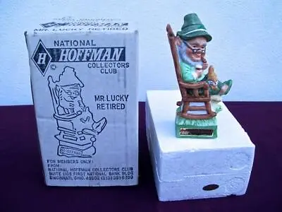 Hoffman Distilling Co. 1978 Mr. Lucky Mini Decanter *retired* 1st. Issue W/ Box • $42