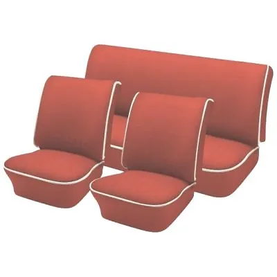 1967 VW Bug OEM Classic Seat Upholstery And Door Panels W/Pockets - Brick Red • $1254.93