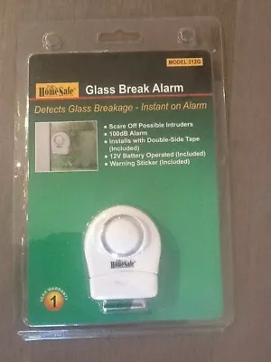 Wireless Window Door Glass Break Guard Burglar Home Security Vibration Alarm NEW • $8.95