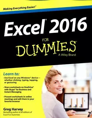 $5.38 • Buy Excel 2016 For Dummies By Harvey, Greg