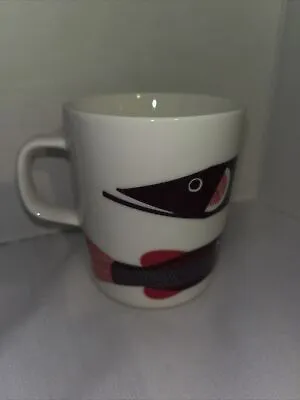 Marimekko OIVA  HAUKI  Coffee Cup Mug Fish Arctic Grayling Fish • $89