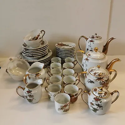 Rare Antique Japanese Eggshell Tea / Coffee Set  44 Pieces Sets Vintage  • £250