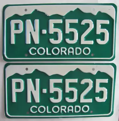 1977 Colorado Car License Plates NEW IN WRAPPER • $35
