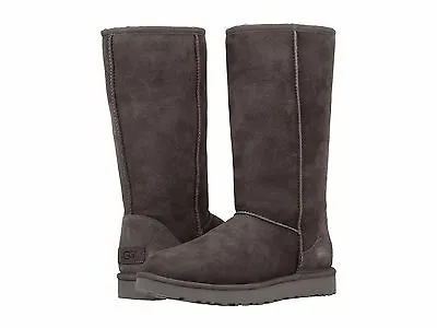 Women's Shoes UGG CLASSIC TALL II Slip On Sheepskin Boots 1016224 GREY • $140