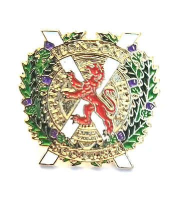 London Scottish Regiment Deluxe Silver Gold Veterans Classic Lapel Pin • £2.99
