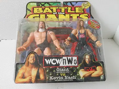 ToyBiz Action Figure WCW NWO Giant Kevin Nash Battle Of The Giants Stand Include • $49.92