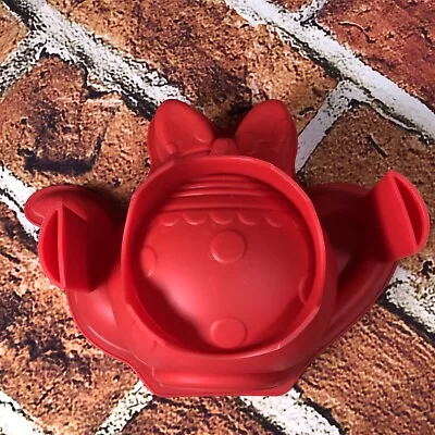 Red Silicone Jelly Mould Minnie Mouse Large Teapot Cake Dessert Mould • £9.50