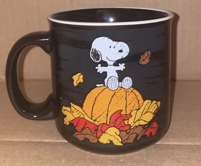 PEANUTS SNOOPY HALLOWEEN Welcome Fall Camper Ceramic MUG NEW • $19.96