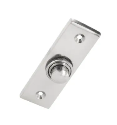 £6.29 • Buy Solid Chrome Door Bell Chime Push Button Press