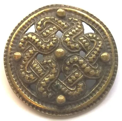 KALEVALA KORU KK Finland - Beautiful Vintage Bronze Brooch With Snake Motif • $50