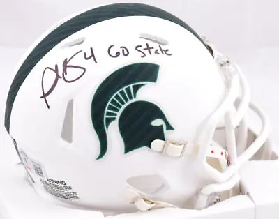 Plaxico Burress Signed Michigan State Speed Mini Helmet W/Go State-BeckettW Holo • $79