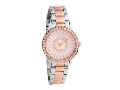 Womens Wristwatch MICHAEL KORS LAYTON MK6894 Steel Gold Rose Pink Swarovski • $258.74