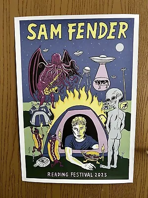 £49.99 • Buy Sam Fender Reading Festival Tour Print Poster 2023  Rare Memorabilia