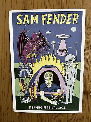 Sam Fender Reading Festival Tour Print Poster 2023  Rare Memorabilia • £49.99