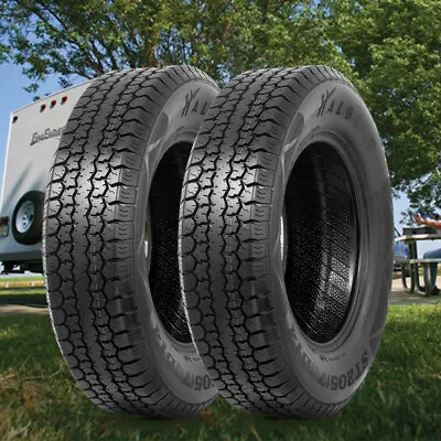 $109 • Buy Set Of 2 6Ply ST205/75D14 Trailer Tires 205 75 14 Replacement Tire Load Range C
