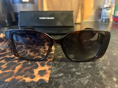 Beautiful Karen Millen Sunglasses Cat 3 With Case And Glasses Wipe • £15.99