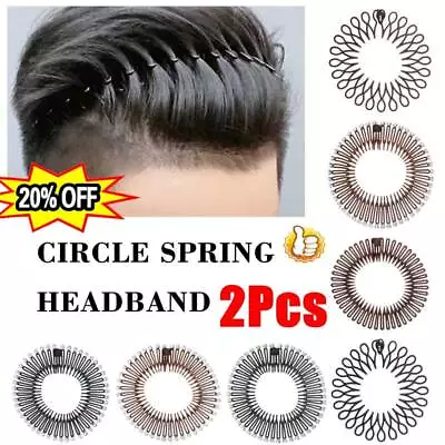 2X Plastic Zig Zag Sports Headband Band Flexi Comb Hair Band • £2.54