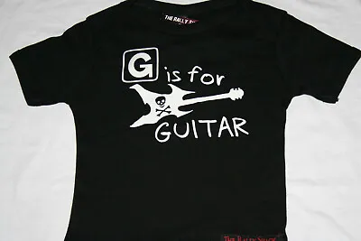 £6.50 • Buy G Is For Guitar - Alternative Rock Funny Black Baby T Shirt 