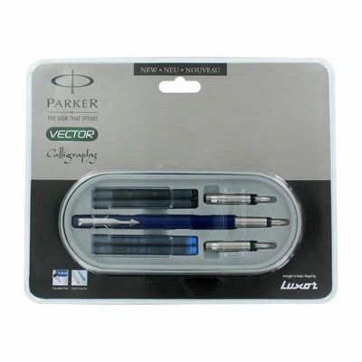 £14.03 • Buy Parker Vector Standard Blue CT Calligraphy Fountain Pen - FREE SHIPPING