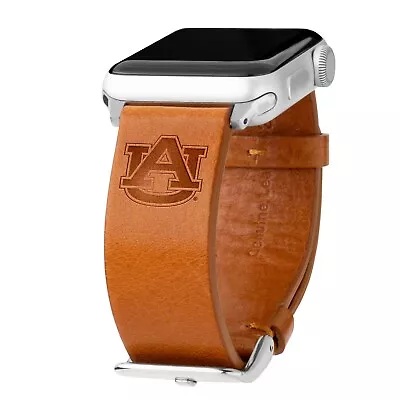 Auburn Tigers Premium Leather Watch Band Compatible With Apple Watch • $59.99