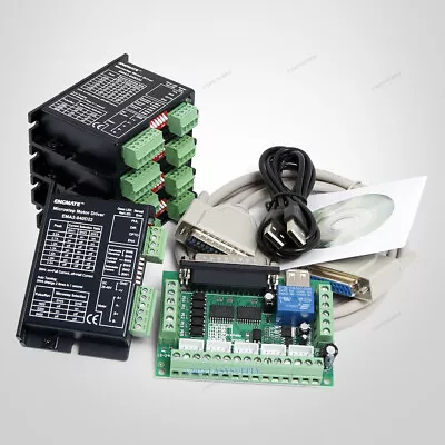 CNC Kit 5 Axis Breakout Board & ENGMATE Stepper Motor Driver EMA2-040D22 • $211.67