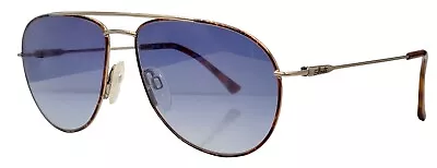 Vintage Silhouette M7288 Brown Gold Pilot Metal Sunglasses AustriaW/ NEW LENSES! • $111