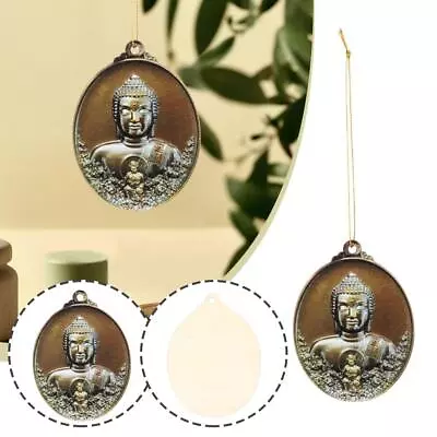 10cm Thai Buddha Wooden Pendant Luck Charm Amulet Pendant Necklace P2P3 • $7.59