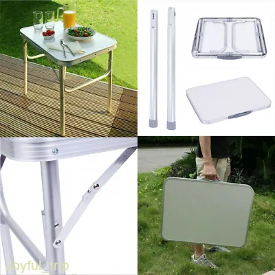 £18.89 • Buy Portable Folding Camping Table Aluminium Carry BBQ Desk Kitchen Outdoor Picnic