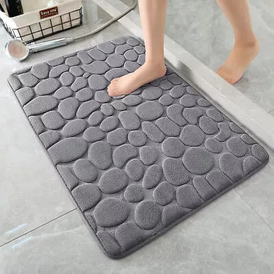 Soft Memory Foam Bath Mat Super Water Absorbent Non-Slip Bathroom Shower Rug US • $7.99